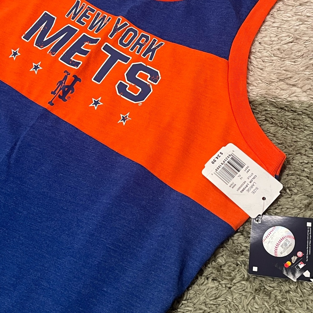 New York Mets Blue and Orange Tank Top - Picture 2 of 7